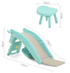 3-in-1 Rocking Horse Slide with Music for Kids