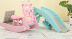 3-in-1 Rocking Horse Slide with Music for Kids