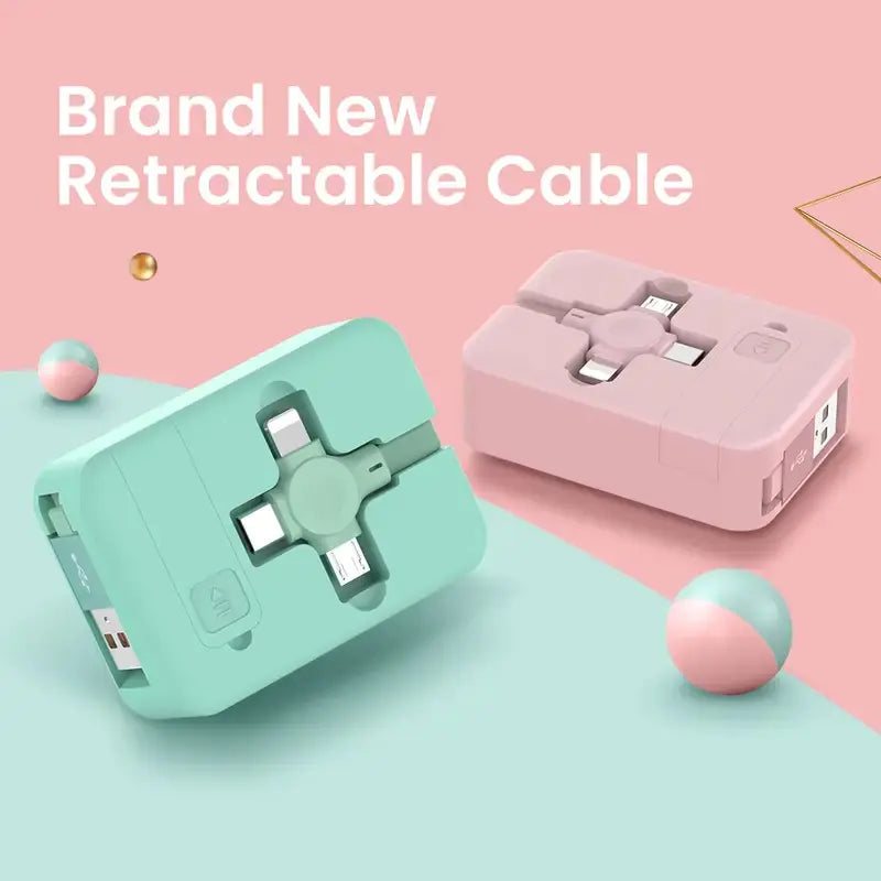 Macaron Telescopic Storage Bracket with 3-in-1 Cable