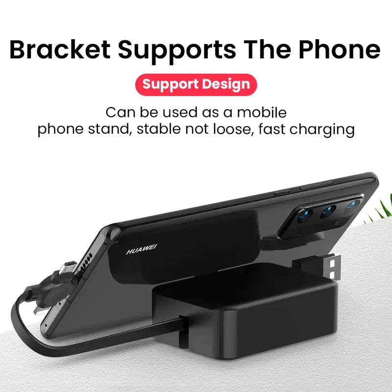 Macaron Telescopic Storage Bracket with 3-in-1 Cable